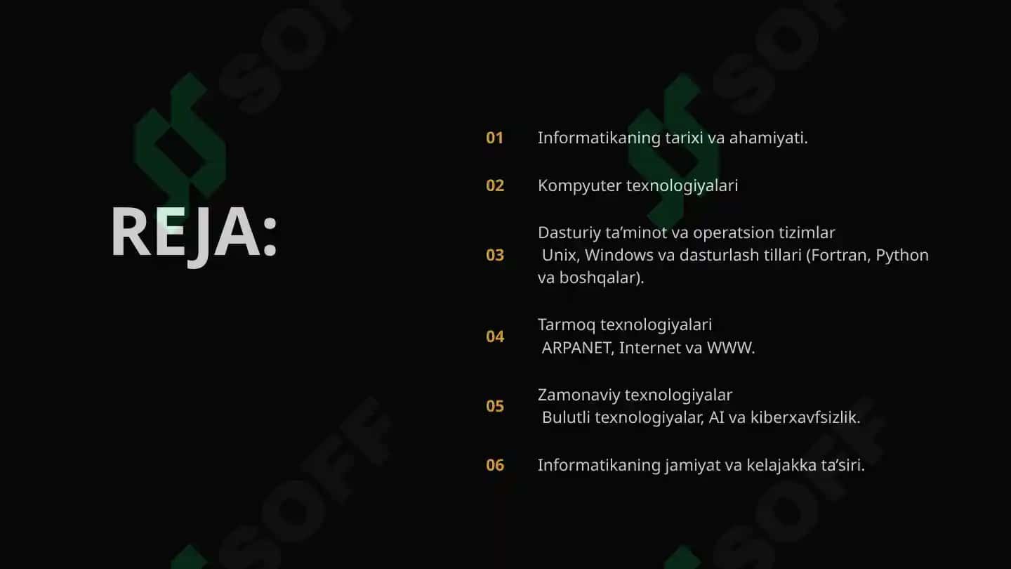 Informatika rivojiga ta’sir ko’rsatgan asosiy ixtirolar va shaxslar 2
