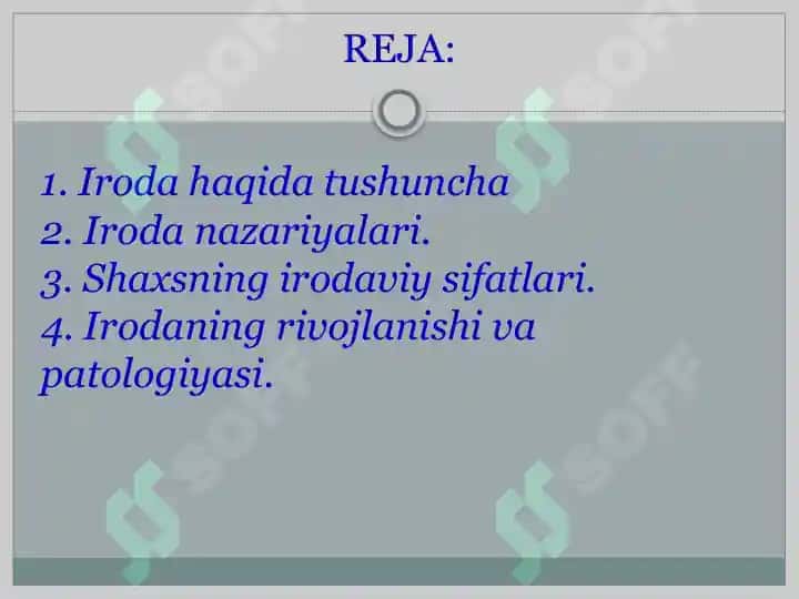 Irodaviy jarayonlar haqida umumiy tasavvurlar 2