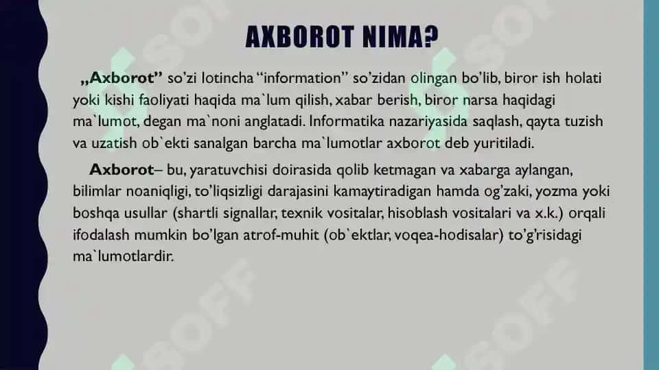 Axborotni Kodlash Usullari 2