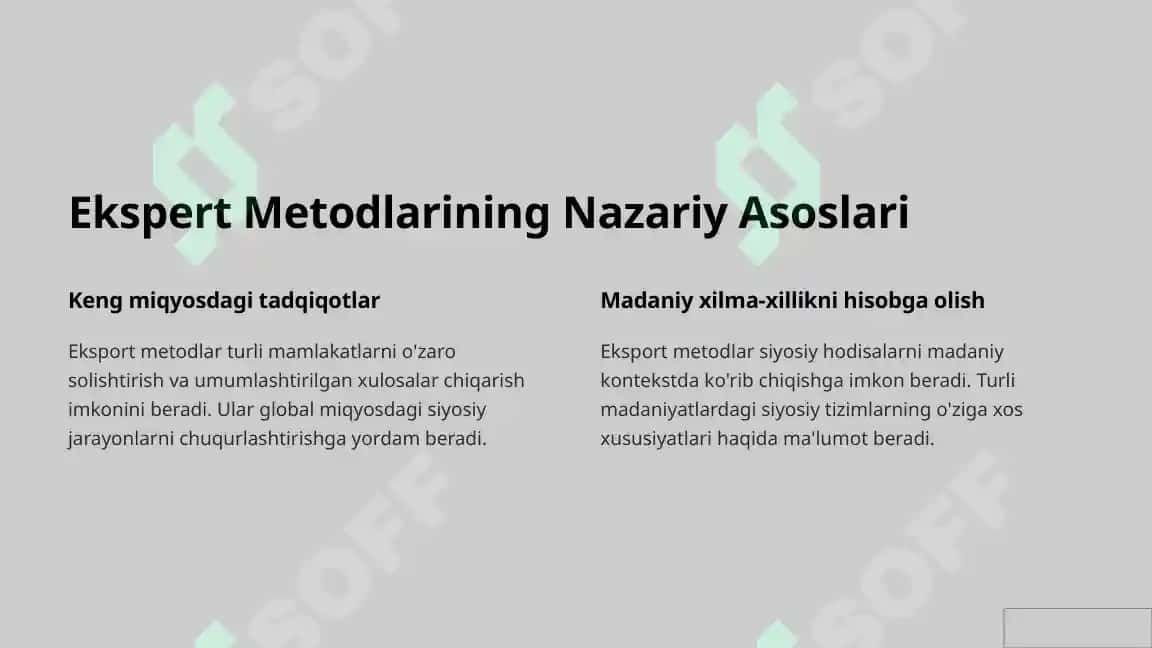 Siyosiy Tadqiqotlarda Ekspert Metodlar 2