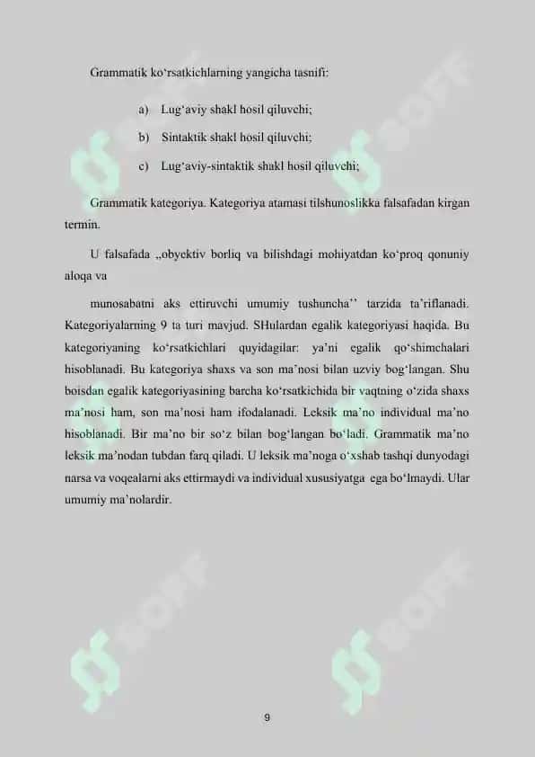 O'zbek tilida grammatik shakl tasnifi 8