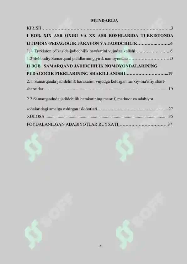 Turkistonda jadidchilik faoliyati Samarqand misolida 2
