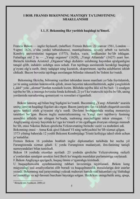 Yangi davrda Angliyada mantiq ilmi 5