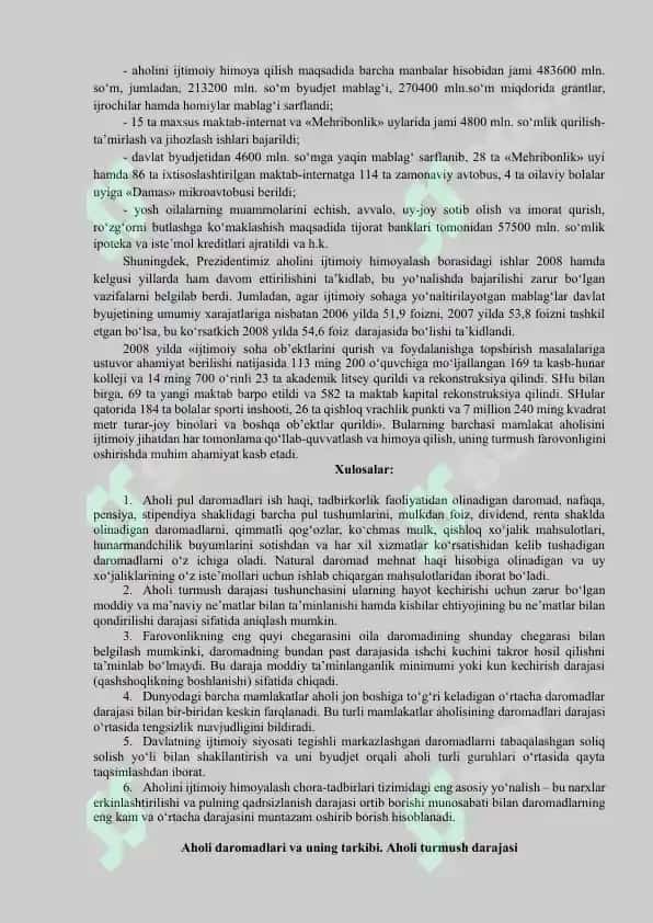 O’zbekiston Respublikasidagi ijtimoiy uzgarishlar 4