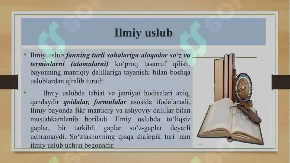 Ilmiy uslubning xususiyati va uslublari 6