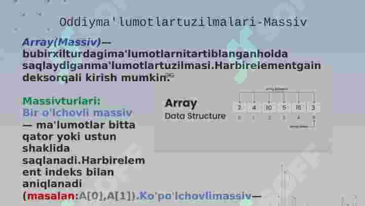 Ma'lumotlar tuzilmasi 7