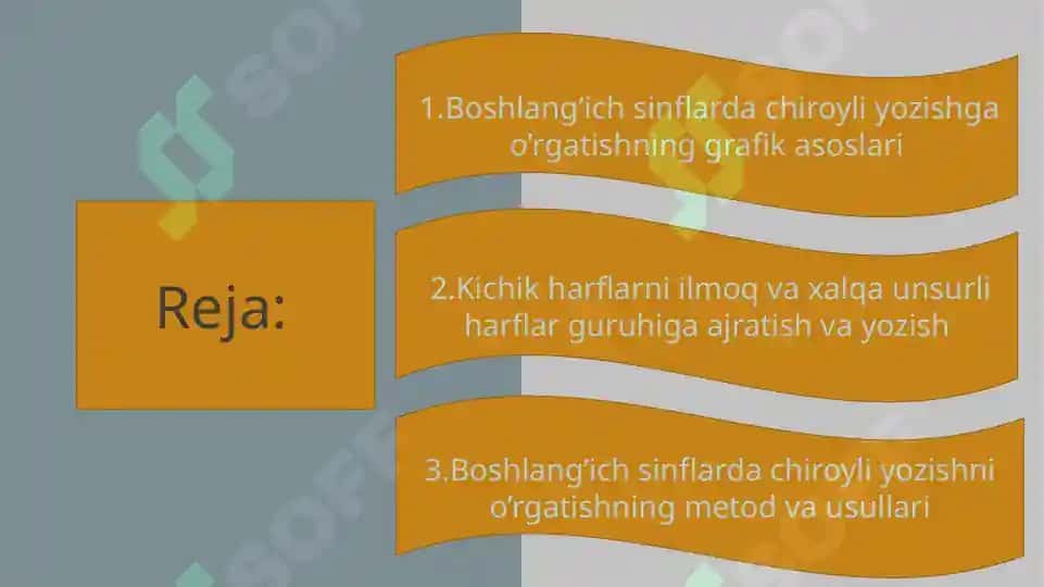 Boshlang’ich sinflarda chiroyli yozishga o’rgatishning grafik asoslari 2