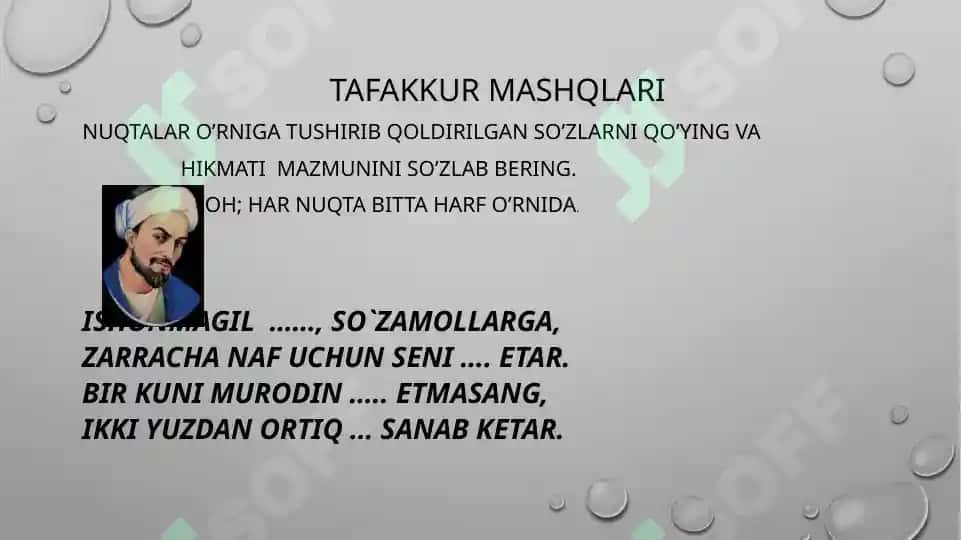 Kasbga oid matn tuzish 3