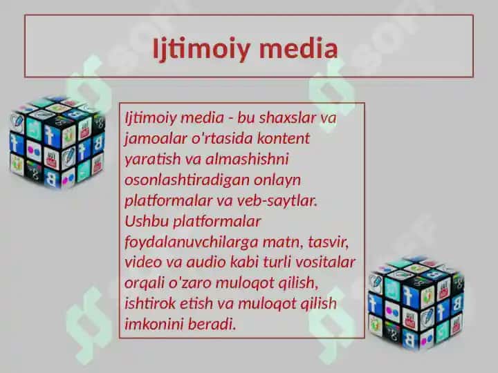 Ijtimoiy medialar haqida 2