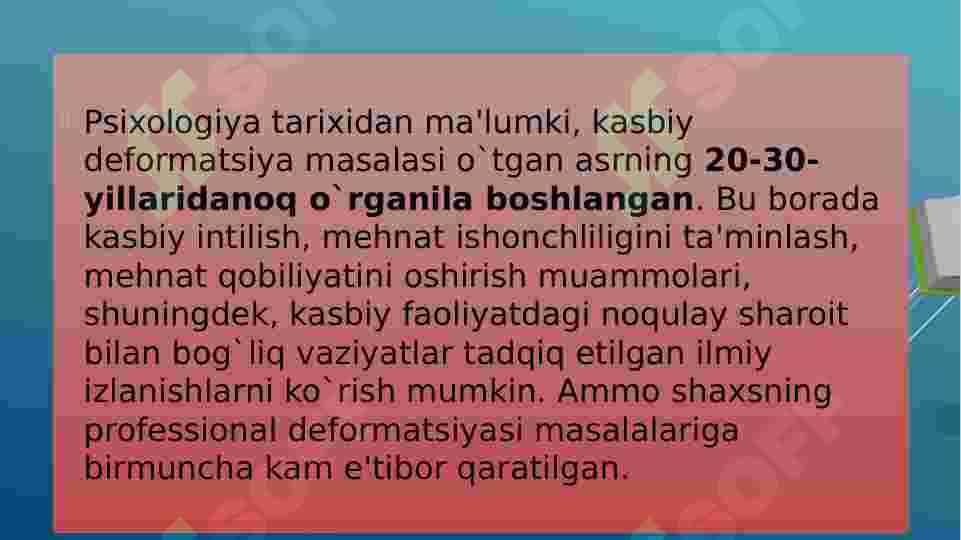 PSIXOLOG-KONSULTANTNING SHAXS XUSUSIYALARI VA KASBIY DEFORMATSIYASI 4