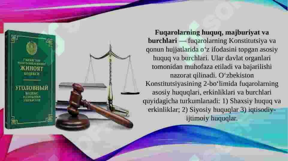 Majburiyat va burchlar 2