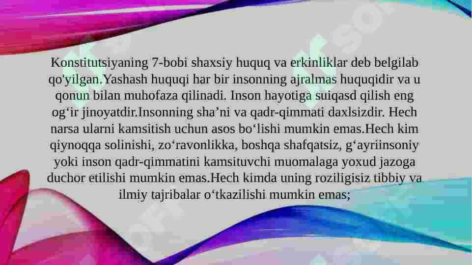 Majburiyat va burchlar 7