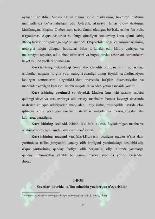 O'ZBEKISTONDA SOVET DAVRIDA OLIY TA’LIM TIZIMI 5