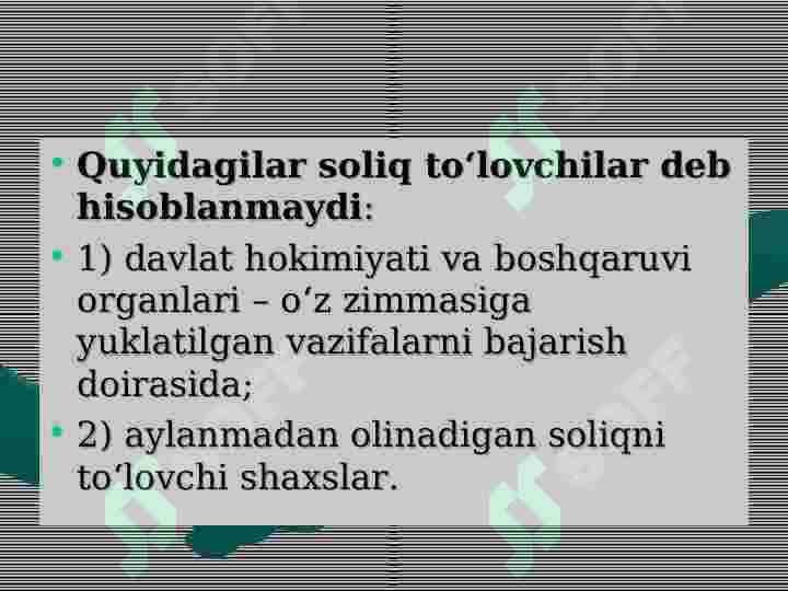Qo'shilgan qiymat solig'i 6