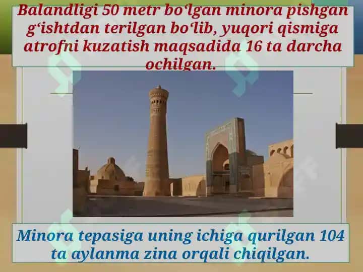 O'zbekistonning tarixiy-me'moriy yodgorliklari 4