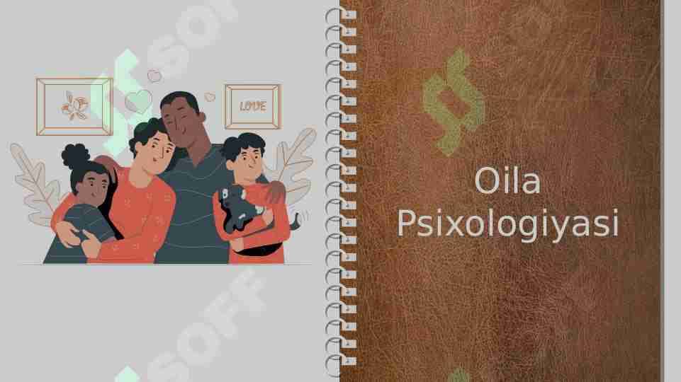 YOSH OILALARNING IJTIMOIY VA PSIXOLOGIK MUAMMOLARI