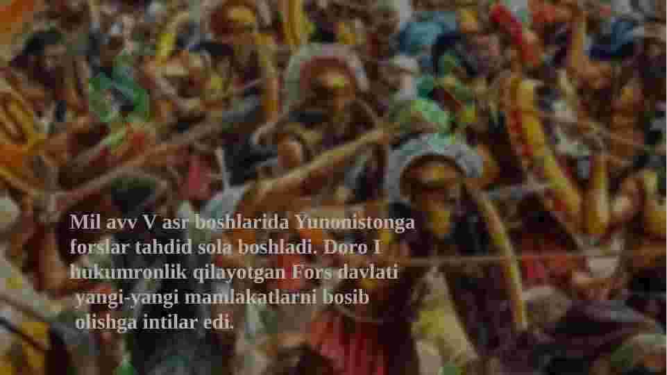 YUNON-FORS  URUSHLARI slayd 2