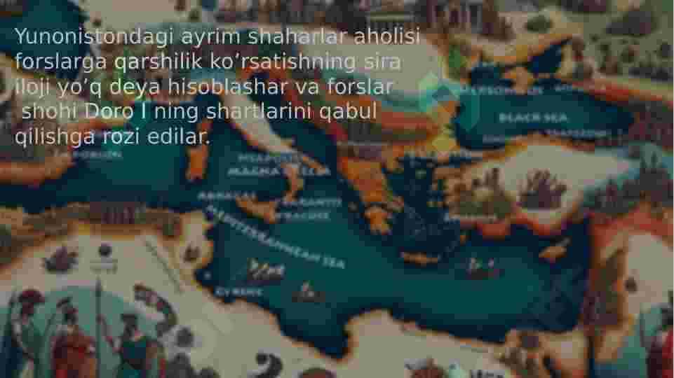 YUNON-FORS  URUSHLARI slayd 4