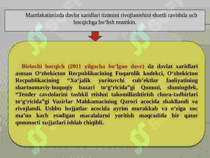 DAVLAT XARIDINI TASHKIL ETISHNING HUQUQIY ASOSLARI 4