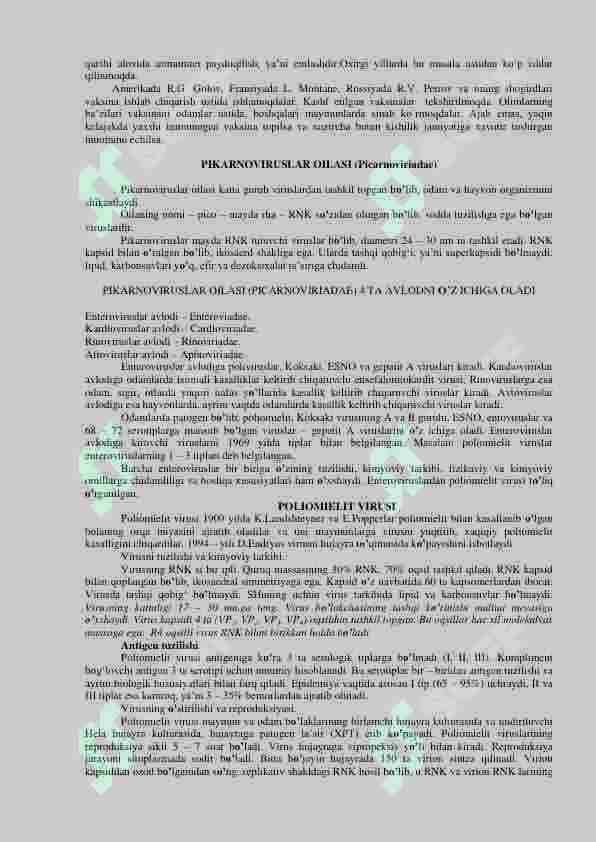 OITS neyroviruslar. Poliomielit 4