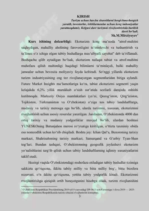 Ekologik turizm turlari 3