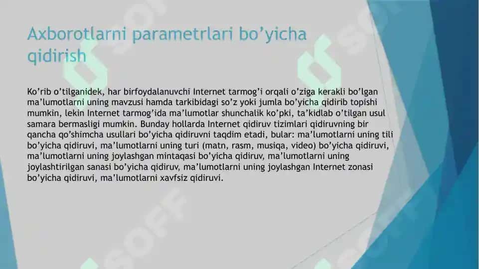 Internetda axborot qidirish 6
