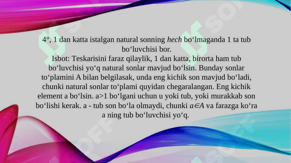 Tub va murakkab sonlar 7