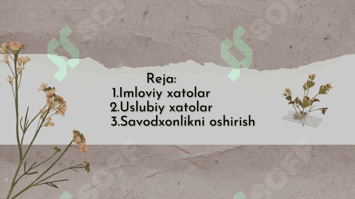Xatolar bilan ishlashda imloviy va uslubiy savodxonlik 2