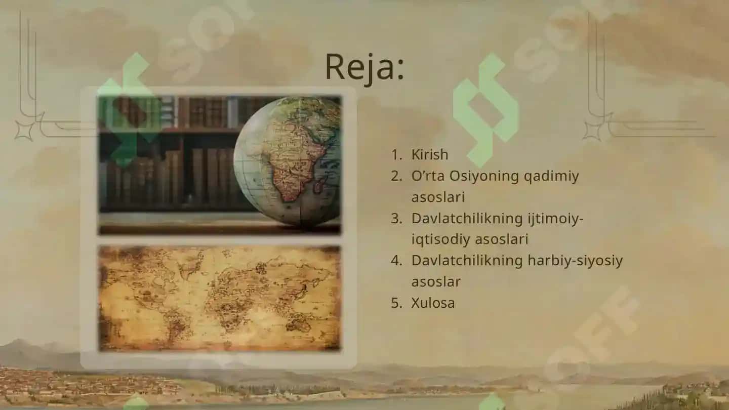 O’rta Osiyoning davlat boshqaruvining asoslari 2
