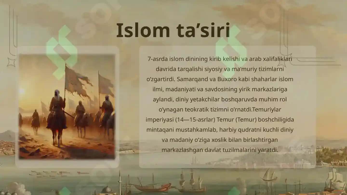 O’rta Osiyoning davlat boshqaruvining asoslari 6