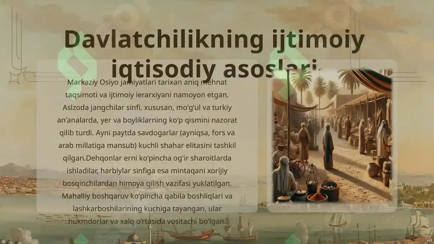 O’rta Osiyoning davlat boshqaruvining asoslari 8