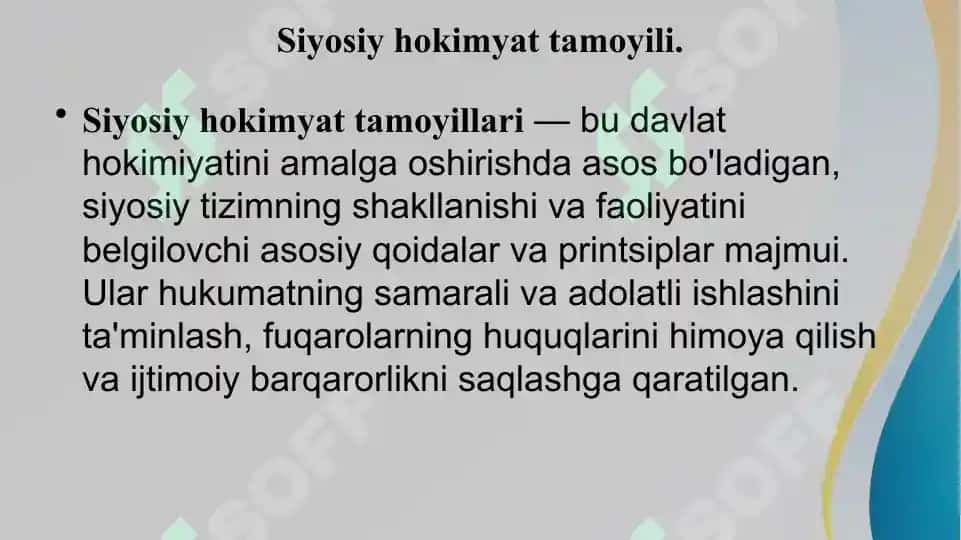 Siyosiy Hokimyat Tamoyillari 4