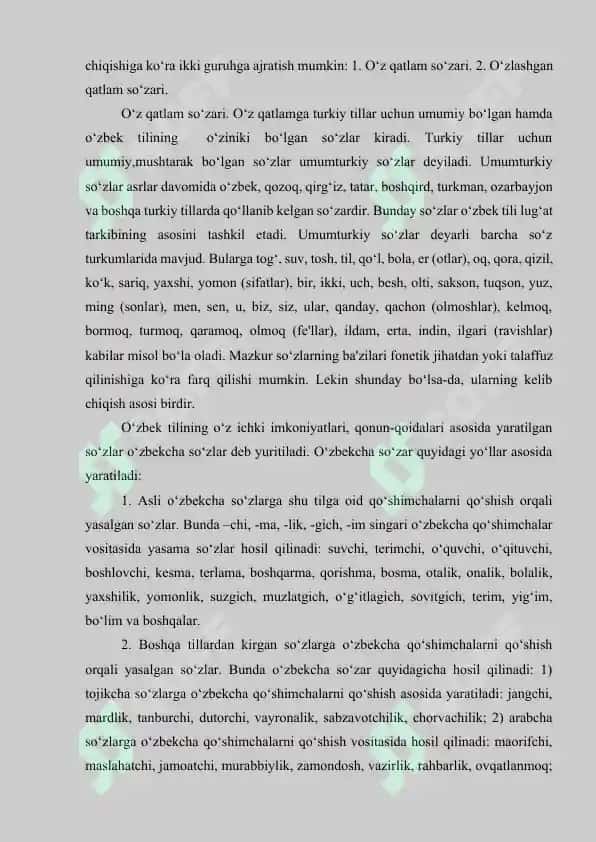 O‘ZBEK TILI LEKSIKASIDA QATLAMLARNING PAYDO BO‘LISHI 4