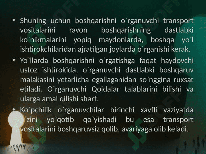 Transport vositalaridan foydalanish tartibi 4