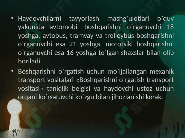 Transport vositalaridan foydalanish tartibi 6