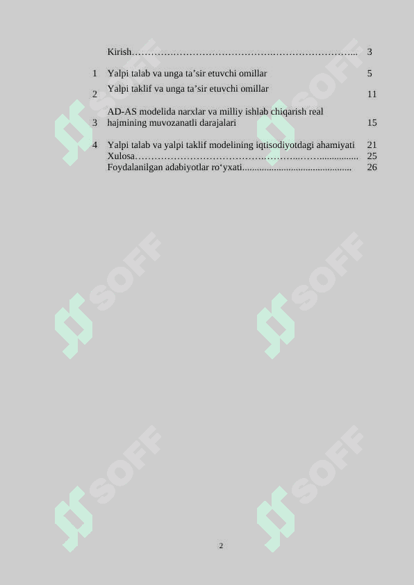 Yalpi talab yalpi taklif modeli 2