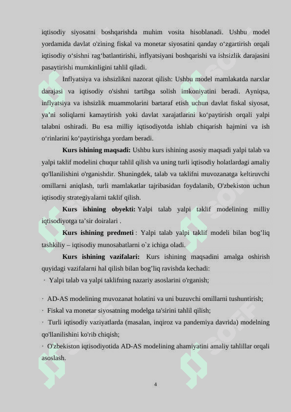 Yalpi talab yalpi taklif modeli 4