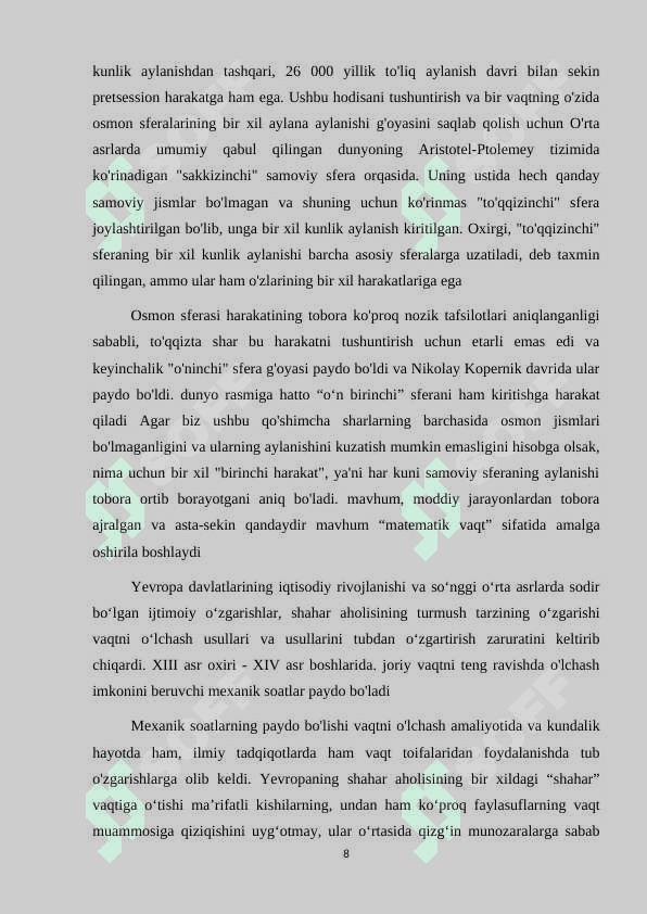 4- sinfda vaqt birliklarini o’rgatish metodikasi 8