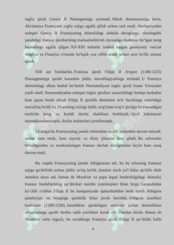 11—15-asrlarda Fransiya 6