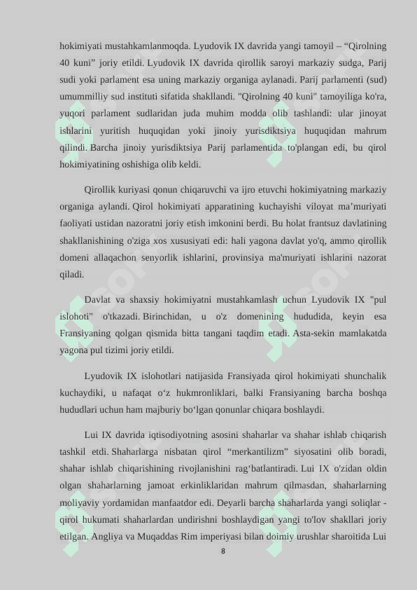 11—15-asrlarda Fransiya 8