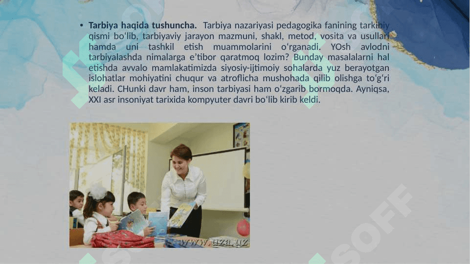 Pedagogikada tarbiya muammosining o`rganilishi 3