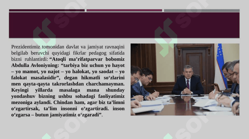 O’zbekiston Respublikasi ta’lim tizimidagi islohotlar 2