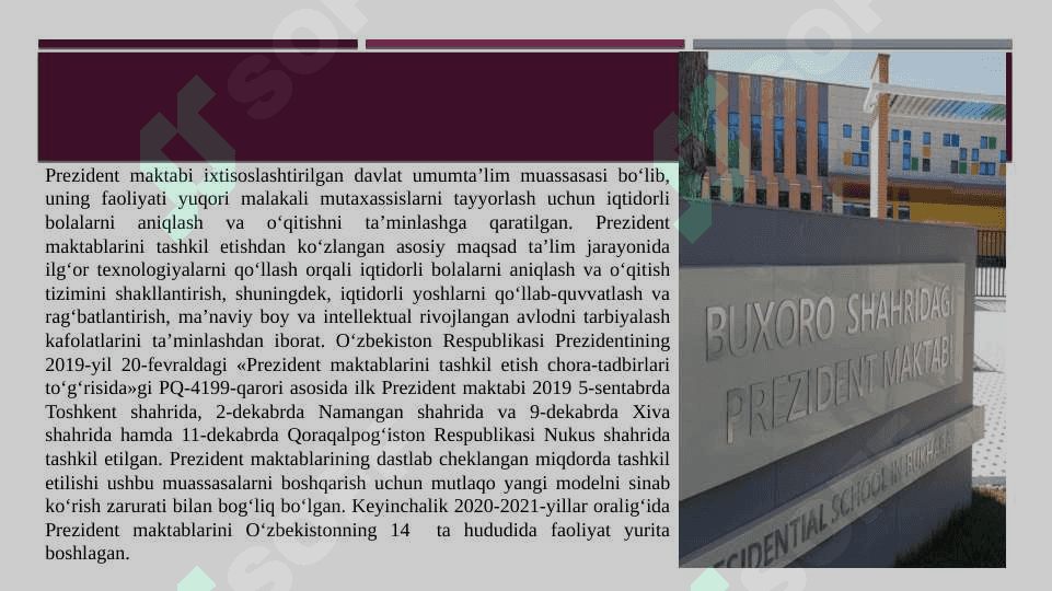 O’zbekiston Respublikasi ta’lim tizimidagi islohotlar 4