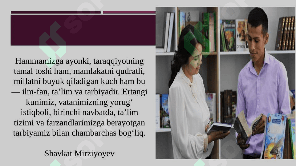 O’zbekiston Respublikasi ta’lim tizimidagi islohotlar 7