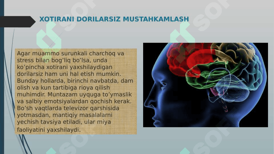Xotirani rivojlantirish 4