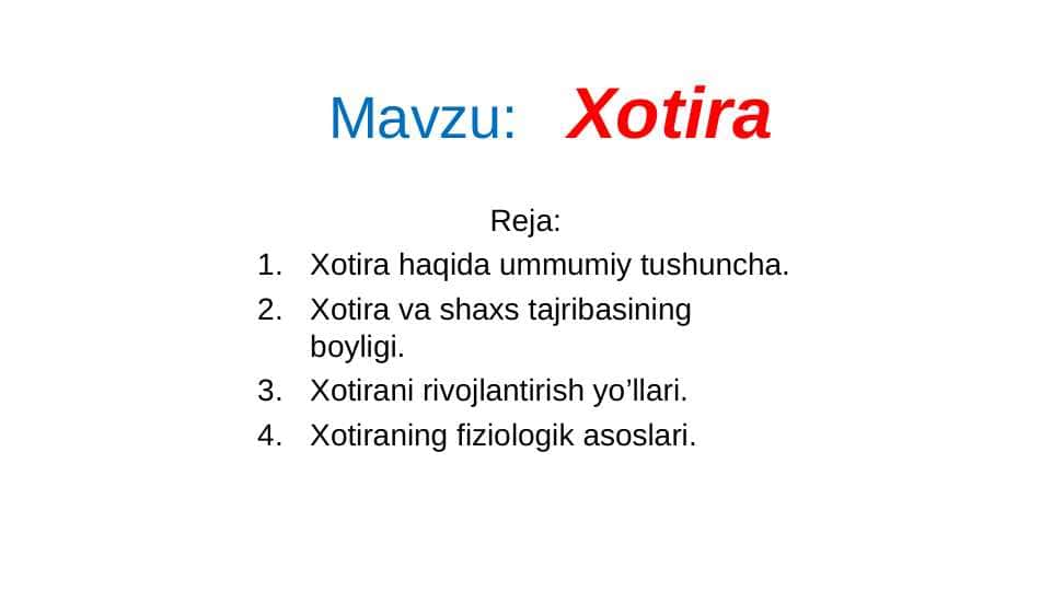 Xotira