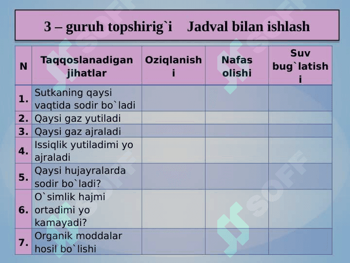 Zamburug`lar dunyosi 7
