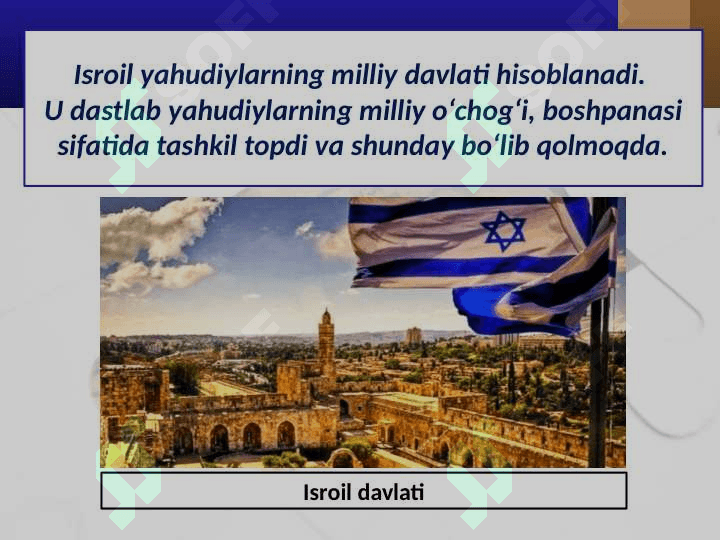 1991-2017 yillarda Isroil davlati va Falastin muammosi. 3