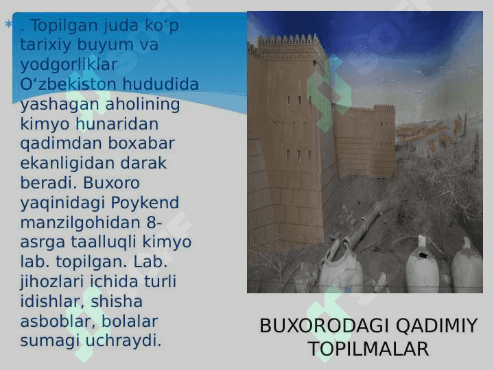 O’ZBEKISTONDA  KIMYONING RIVOJLANISHI MAVZUSIDA 7