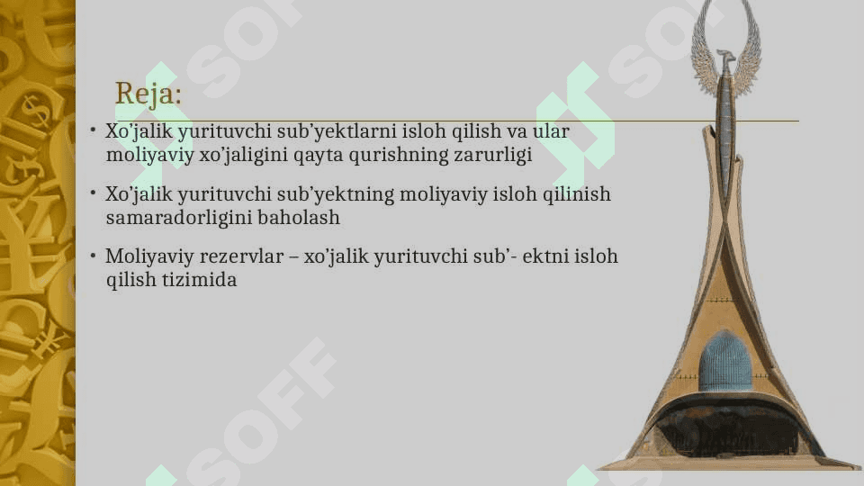 Xo‘jalik yurituvchi subyektlarni moliyaviy isloh qilish 2